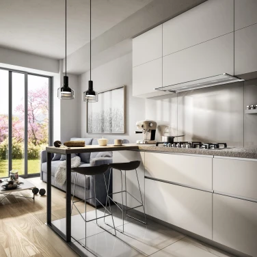 Cooker Hoods Built-in with cabinet base Glass Out gallery 1